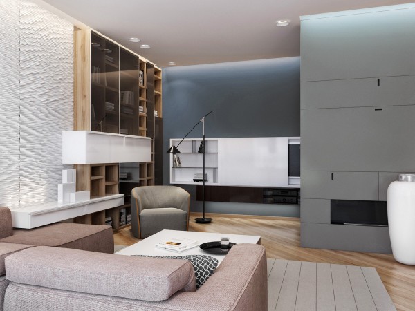 Azovskiy & Pahomova:豪华舒适的现代公寓设计欣赏