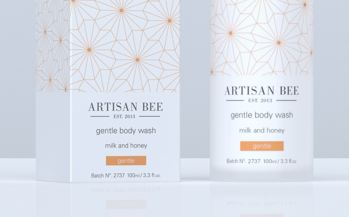 Artisan Bee优雅的化妆品包装设计