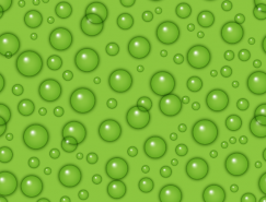 透明水滴绿色背景矢量素材