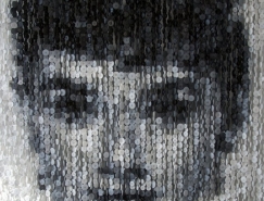 美國藝術家Augusto Esquivel:紐扣創作名人肖像
