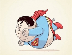 Alex Solis插畫欣賞:肥胖版的超級英雄