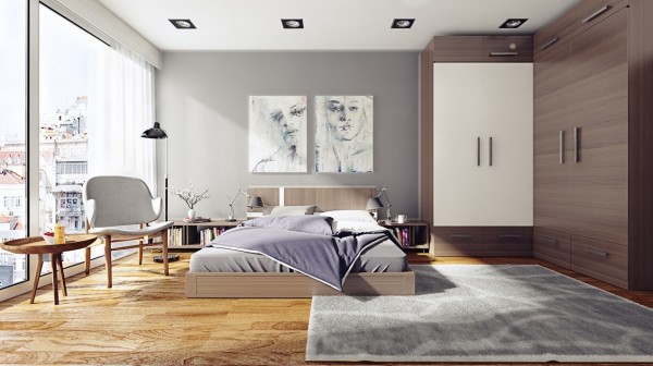 现代舒适的卧室设计欣赏
