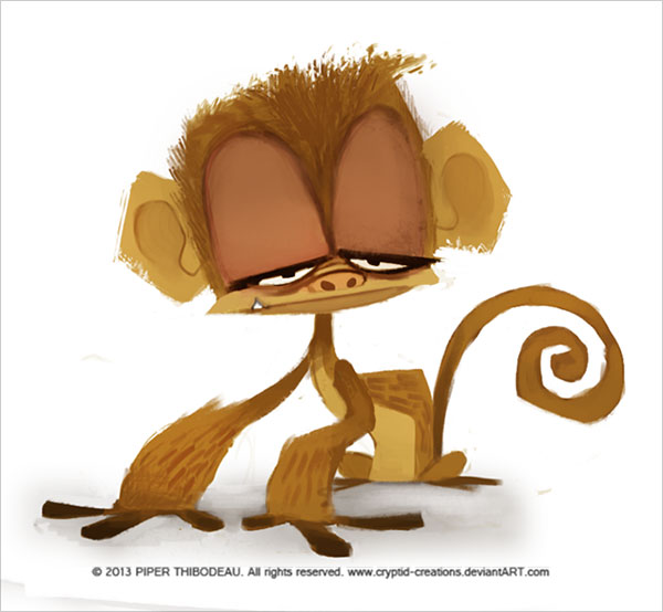 Piper Thibodeau可爱的卡通动物角色设计