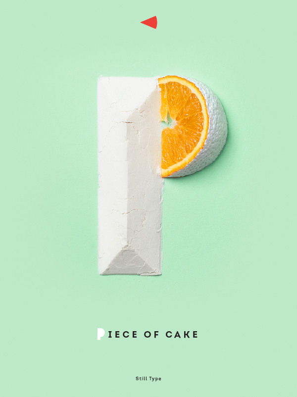 Piece of Cake创意字体海报设计