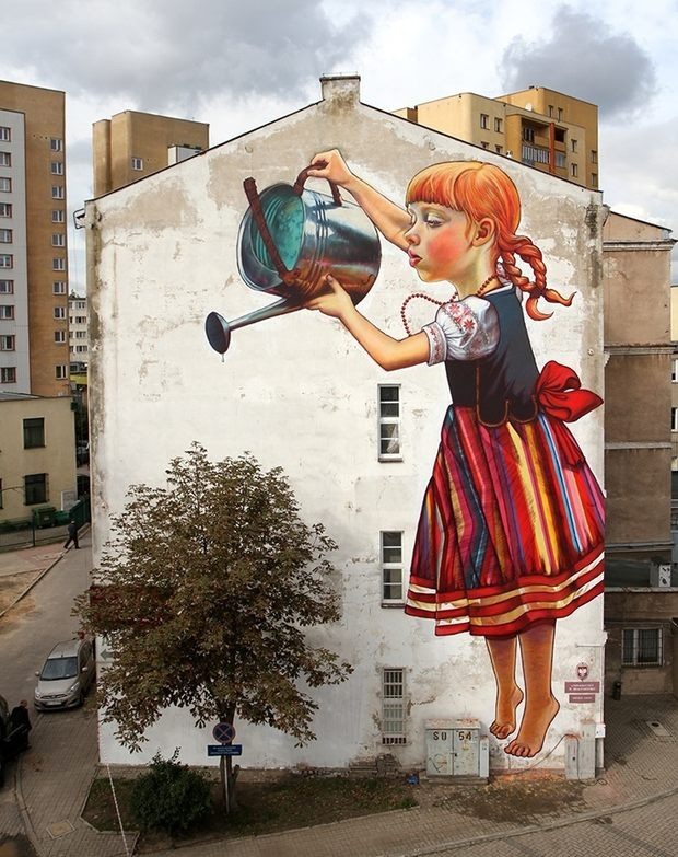 Natalia Rak漂亮的街头艺术作品