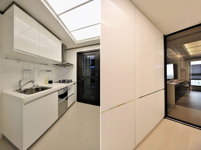 舒适品味的102平现代风格三房公寓设计