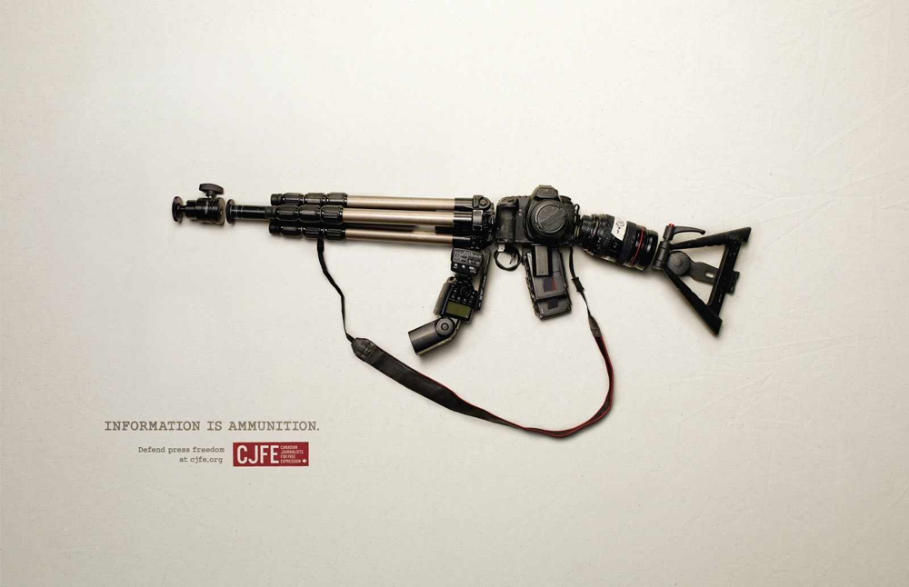 资讯也是武器:CJFE创意广告欣赏
