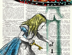 愛麗絲夢遊仙境:舊字典上的童話故事插畫