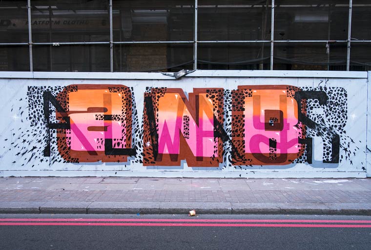 Peter Preffington创意字体街头艺术作品