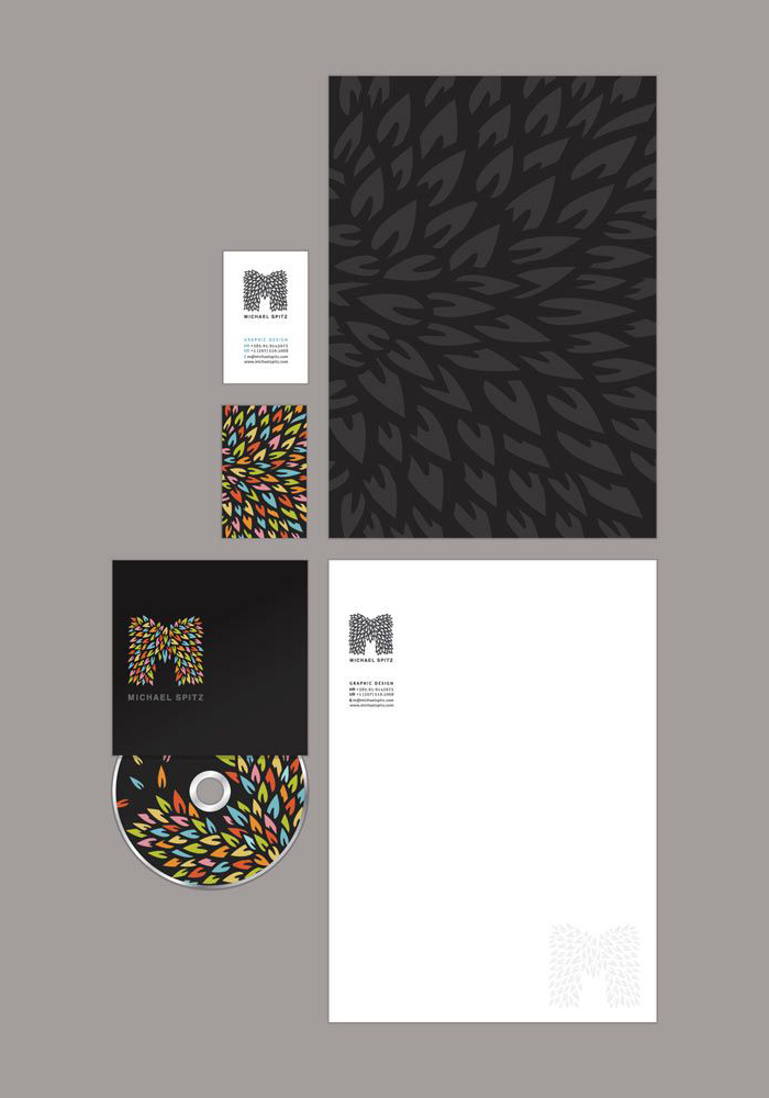 m - creative letterhead design