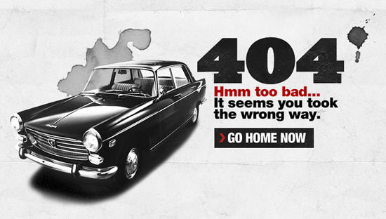 25个国外创意404页面设计欣赏