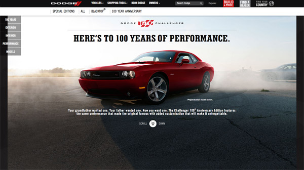 20个创意现代的车型产品网页设计
