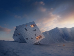Kezmarské Hut:超现实主义立方体建筑设计