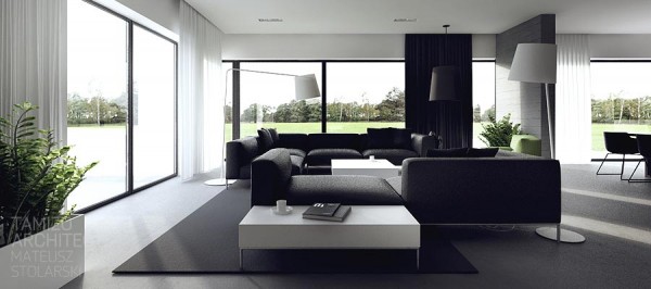 Tamizo:4个创意黑白公寓设计
