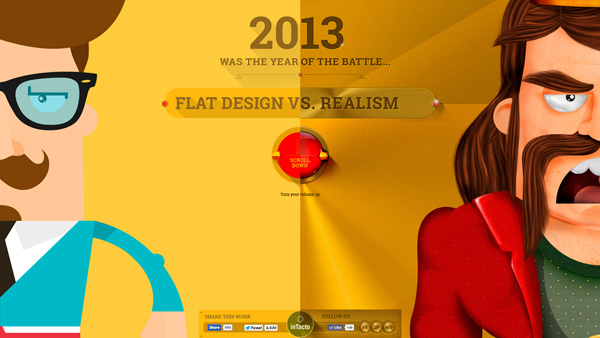 26个创意插画背景的网页设计欣赏
