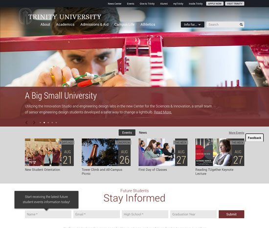 28个国外漂亮的大学网站设计