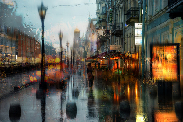 Eduard Gordeev镜头下的雨中街景