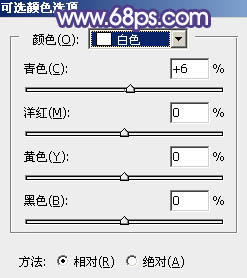 Photoshop将花木边的人物加上清爽鲜艳的秋季色