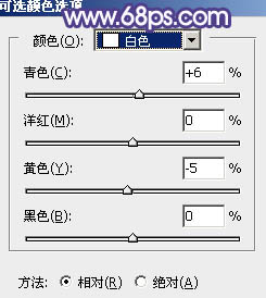 Photoshop将花木边的人物加上清爽鲜艳的秋季色