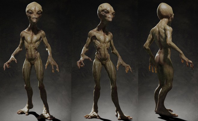 30个外星人3D模型和角色设计