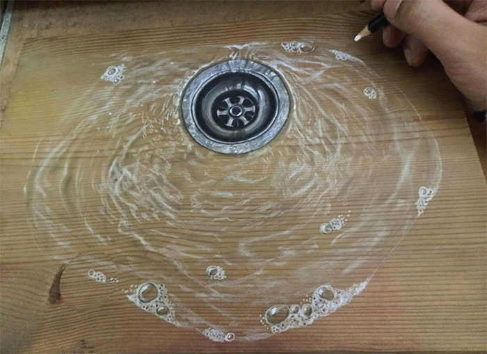 ivan hoo超逼真的木板3D绘画作品欣赏