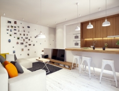 有趣的設計元素:2個舒適溫馨的陽光公寓設計