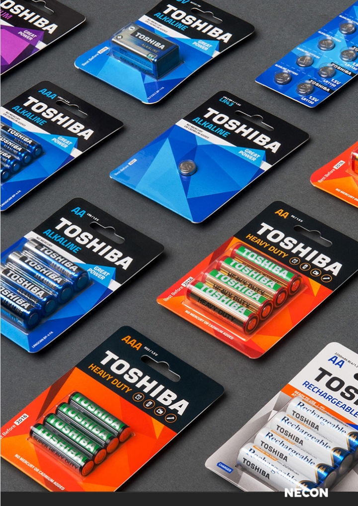 TOSHIBA东芝电池包装设计