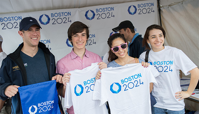 波士顿申办2024年奥运会标识亮相