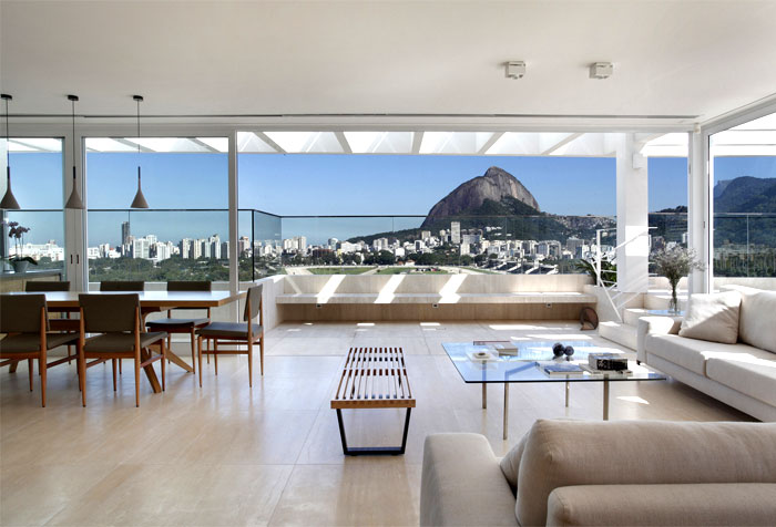 巴西现代豪华的复式顶层豪宅欣赏