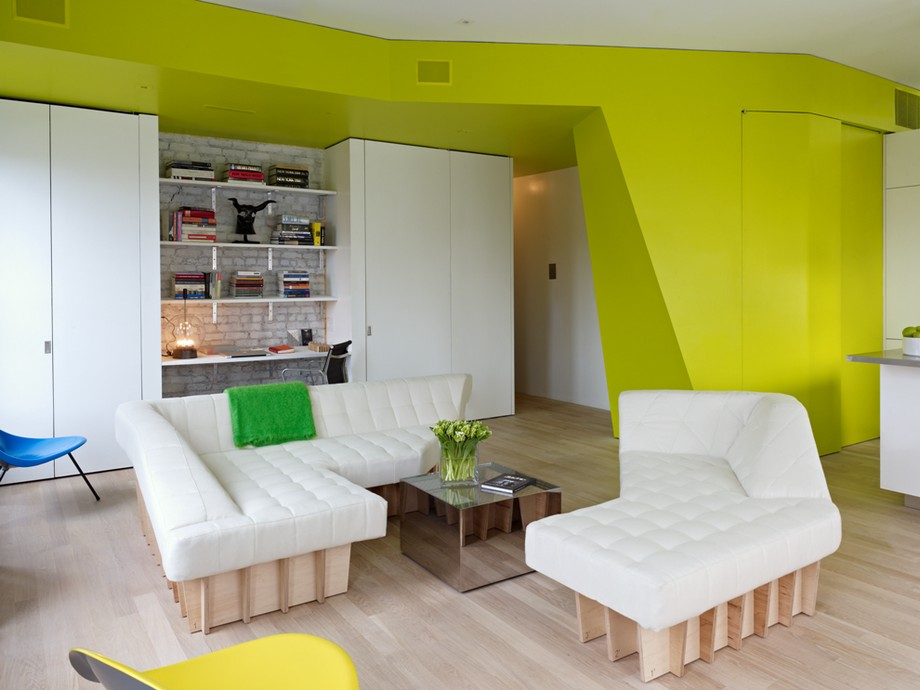 纽约清新的70平米小公寓设计