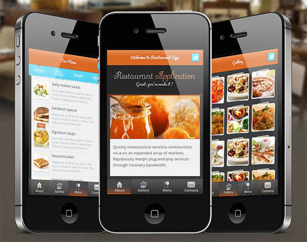 50个国外餐厅手机APP应用UI设计欣赏