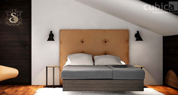 瑞士简约现代豪宅的棕色装修设计