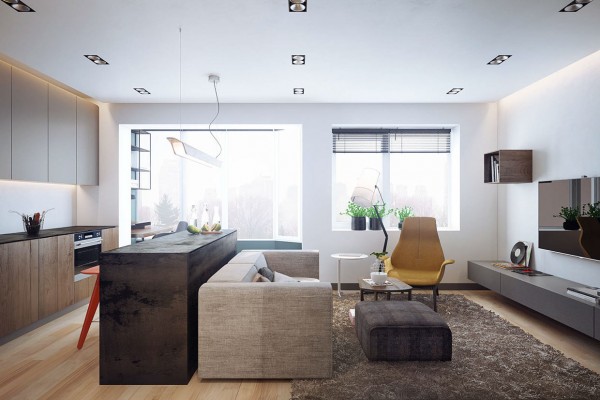 Pavel Voytov精致简约的现代公寓装修设计