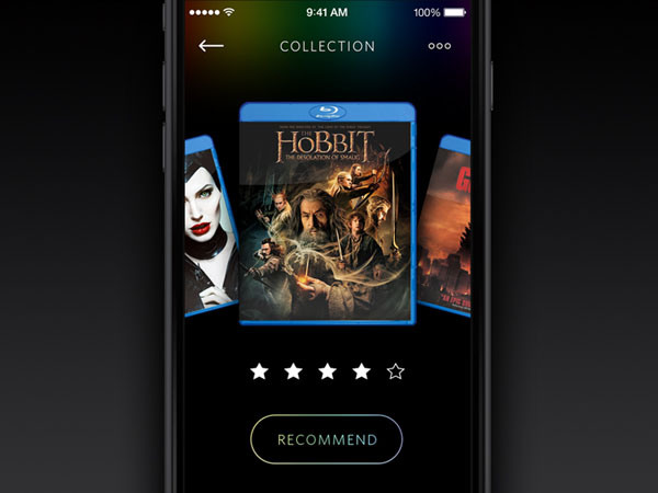 50个创意电影App应用UI设计
