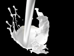 动感飞溅的牛奶PSD素材集锦
