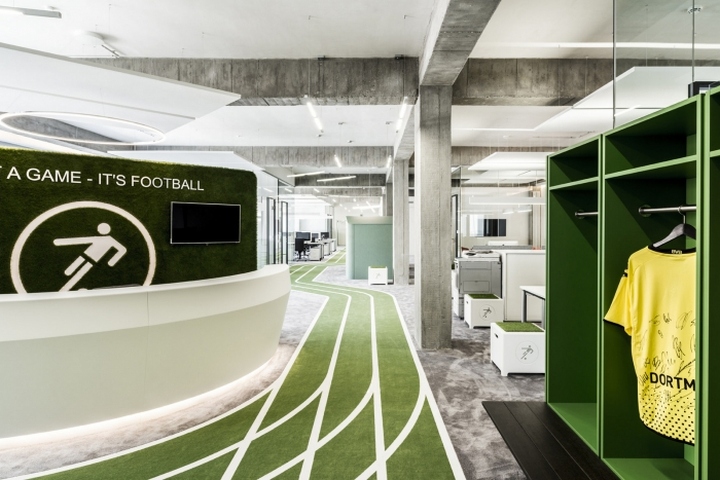Onefootball足球主题办公室设计