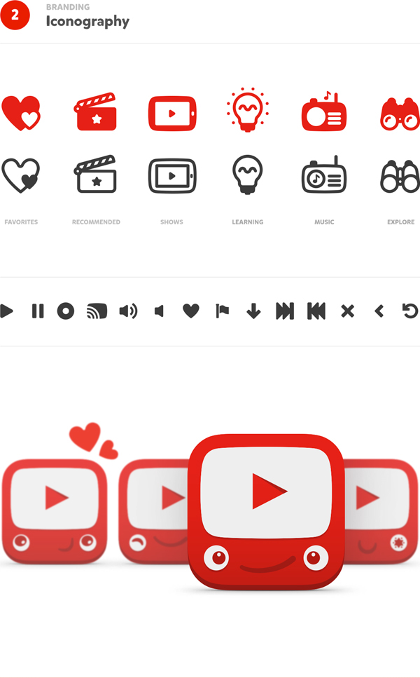 YouTube Kids品牌和UI设计