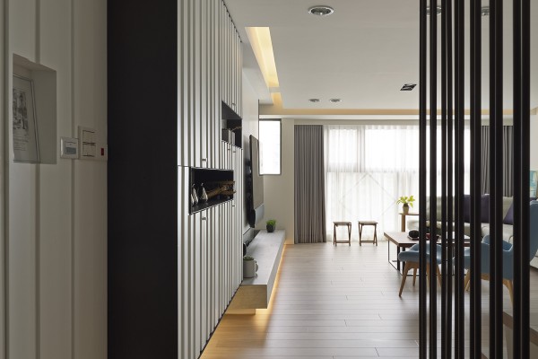 台湾台中132平复式现代简约公寓设计