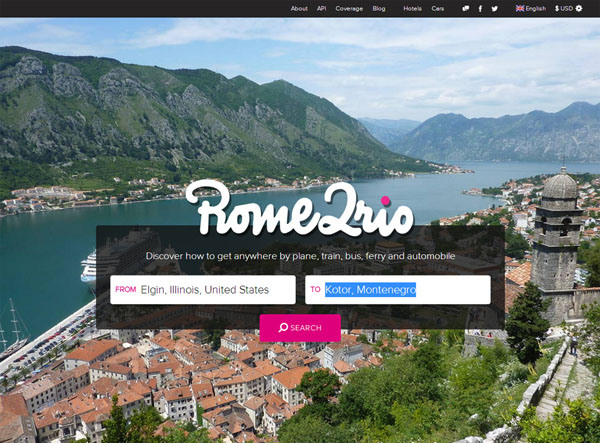 30个精彩的国外旅游网站设计
