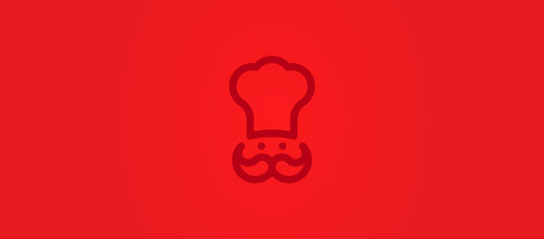 标志设计元素运用实例：厨师帽