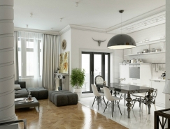 63平米開放式優雅奢侈的公寓效果圖設計