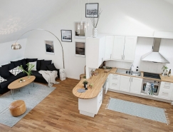 哥德堡舒適優雅的北歐純白公寓設計