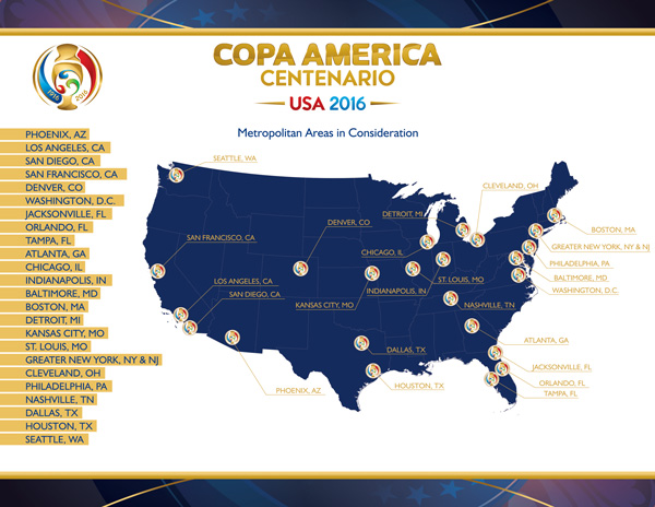2016年美国“世纪美洲杯”官方会徽发布