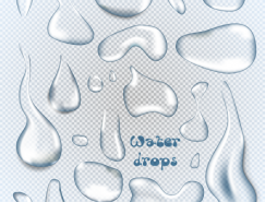 透明水滴矢量素材(3)