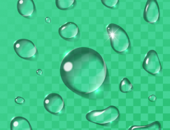 透明水滴矢量素材(4)