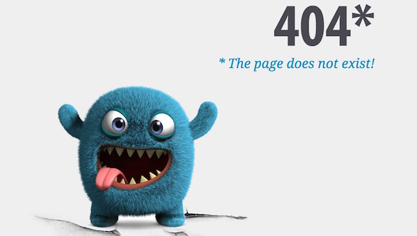 25个创意404错误页面设计