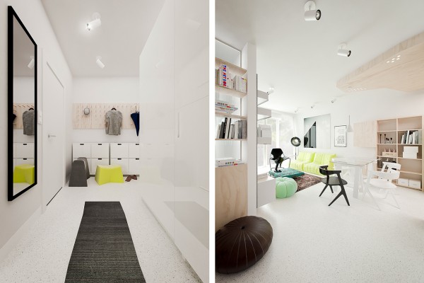 3个风格各异的白色公寓设计