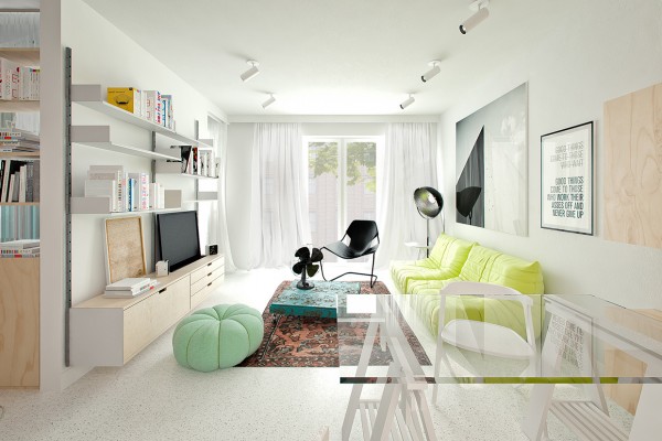 3个风格各异的白色公寓设计