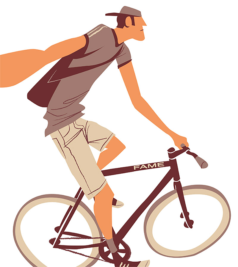 Thorsten Hasenkamm:死飞自行车运动插画设计