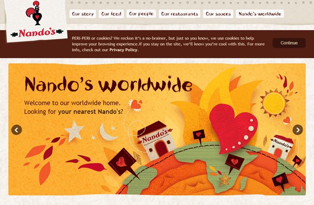 30个国外快餐品牌网站设计